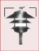 10" 120Volt Pagoda Light  -  TEC PGL10B