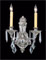 Baronness two-light sconce by Framburg