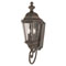 2 Light Wall Lantern Aged Umber Finish on a combination of Cast Aluminum and Steel with Clear Water Glass Panels
