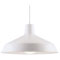 1 Light Pendant White Finish with White Drop Cord