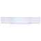4 Light Wall Bracket with Ground Convenience Outlet White Finish Base with White Ceramic Glass