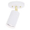 1 Light Multi-Directional Flush Mount Ceiling Fixture White Finish