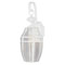 1 Light Wall Lantern White Powder Coat Finish on Solid Brass with Clear Curved Beveled Glass Panels