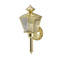 1 Light Wall Lantern with Removable Tail Polished Solid Brass with Clear Beveled Glass Panels
