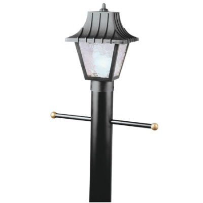 Residential Lamp Post on Landscape Outdoor Lighting Pole Post Lanterns Back