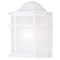 1 Light Wall Lantern White Powder Coated Finish on Cast Aluminum with White Acrylic Lens