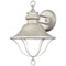 1 Light Wire Bottom Wall Lantern Patina Pewter Finish on Steel