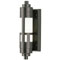 1 Light Wall Lantern Matte Black Finish on Steel with Frosted Glass