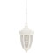 1 Light Dual Mount Pendant Light Fixture, Silver Travertine Finish on Cast Aluminum with Clear Water Glass
