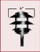 6" 120Volt Pagoda Light  -  TEC PGL6B