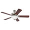Westinghouse 52" Silverdale Energy Star Ceiling Fan, Brushed Nickel Finish