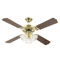 Westinghouse 42" Crusader Ceiling Fan, Polished Brass Finish
