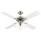 Westinghouse 42” 4 Blade Brushed Nickel w/ Light Maple/White Reversible Blades
