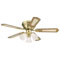 Westinghouse 42" 5 Blade Satin Brass w/ Walnut/Maple Reversible Blades