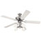 Westinghouse 52" 5 Blade Chrome w/ White Blades