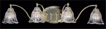 Crystal Nouveau four-light bath by Framburg