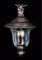 Carcassonne outdoor large gargoyle post-mounted lantern by Framburg