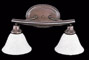 Metro Satin Pewter Two-Light Bath Fixture by Framburg