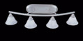 Metro Satin Pewter Four-Light Bath Fixture by Framburg