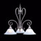 Black Forest Three-Light Chandelier by Framburg