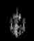 Czarina three-light chandelier by Framburg