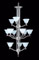 Bellevue twelve-light chandelier by Framburg