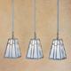 Asheville 8 " in-line chandelier; 3 light