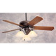 Crown Oil Rubbed Bronze Finish/Walnut Blades/LK37ORB Light Fixture Ceiling Fan