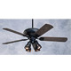 Devonshire Barbeque Black Finish/All-Weather Aged Oak Blades/LK36BQ Light Fixture Ceiling Fan