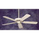 Builder Summer White Finish/Summer White/Bleached Oak Blades Ceiling Fan