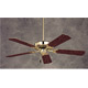 Builder Polished Brass Finish/Medium Oak/Light Oak Blades Ceiling Fan