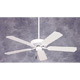 Builder Appliance White Finish/Appliance White/Bleached Oak Blades Ceiling Fan
