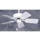 29" Northwind Appliance White Finish/Appliance White/Bleached Oak Blades Ceiling Fan