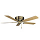 52" Traditional Snugger Antique Brass Finish/Light Oak/Medium Oak Blades Ceiling Fan