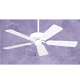 42" Damp Location Appliance White Finish/All-Weather Appliance White Blades Ceiling Fan