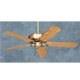 Designer Antique Brass Finish/Medium Oak/Walnut Blades Ceiling Fan