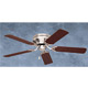 52" Contemporary Snugger Brushed Steel Finish/Dark Cherry/Mahogany Blades Ceiling Fan