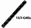 Focus Lighting - Black Tex Direct Burial 12/2 Cable