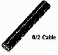 Focus Industries - 250 feet Black Fixtured  Direct Burial Cables 