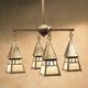 Dartmouth 4" chandelier; 4 light