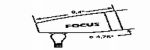 Focus Industries - Brass Fixture Bullet Ext.Cap/Glass Lens 