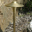Medium Aluminum / Brass China Hat Area Light 