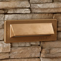 Focus Industries - 9W Brass Fixtured Single Louver Brick Light