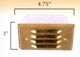 Focus Landscape Lighting - Brass Low Voltage Patio/Step/Deck Light.