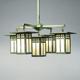Glasgow 9" chandelier; 4 lights plus one center light