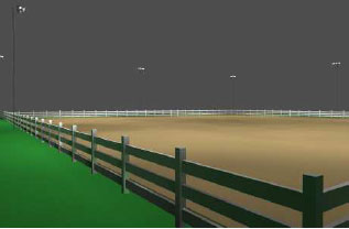 Horse Arena Lighting Package 200x200 For Wooden Poles Horse Arena Lighting Package 200x200 For Wooden Poles