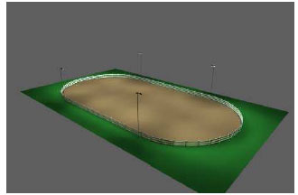 Horse Arena Lighting Package 100 x 200 (Oval) for Wood Poles