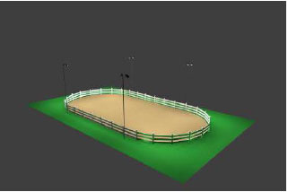 Horse Arena Lighting Package 50 x 100 (Oval) for Wood Poles