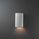 Unique Wall Sconces - Small Rectangle w/ Perforations Closed Top by Justice Design