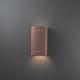 Decorative Wall Sconces - Small Rectangular w/ Perfs Open Top & Bottom Sconces by Justice Design